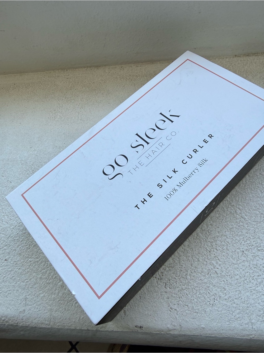 The Silk Curler - White and Pink Packaging